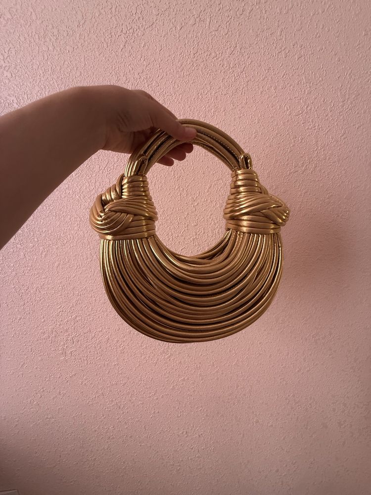 Сумка клатч сумочка золотистая