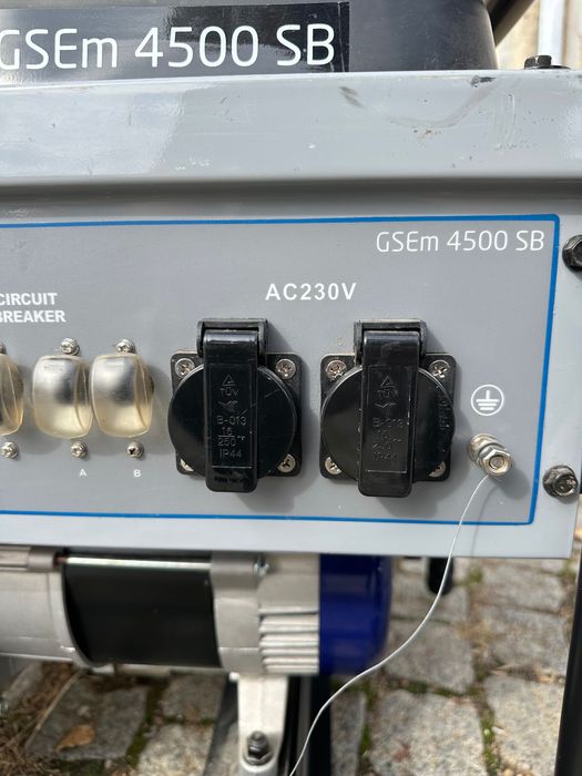 Бензинов ел. агрегат генератор  ELEKTRO maschinen GSEm 4500