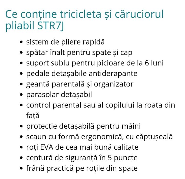 Tricicleta și cărucior SmarTrike 7