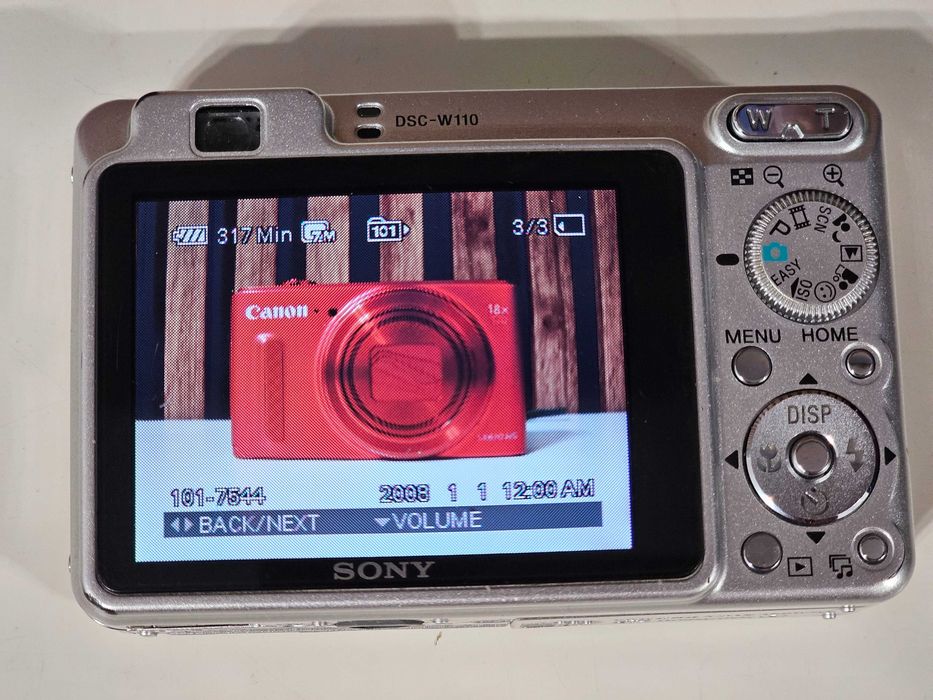 Y2K Aparat Foto digital compact Sony DSC W110 7.2MP 4xZoom