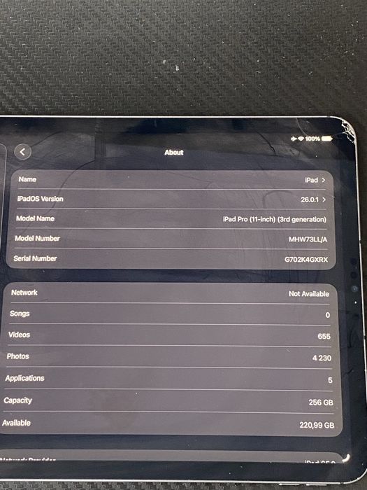 Ipad 11 Pro 3rd Generation (2021) 256 GB | M1