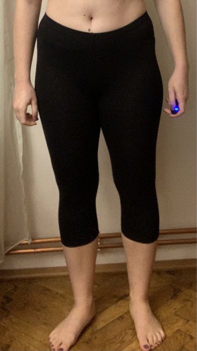 Colanți negri 3 sferturi