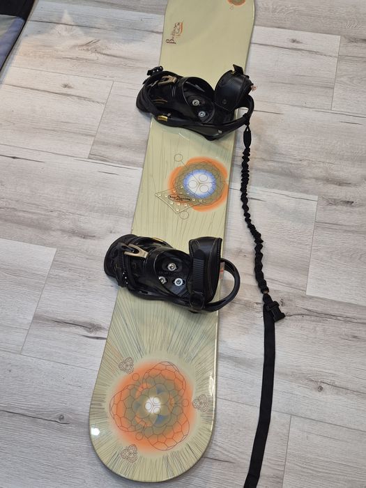 Placă snowboard Burton, cu legaturi și husă