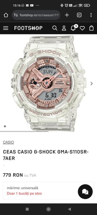 Ceas casio GMA-S110SR-7AER