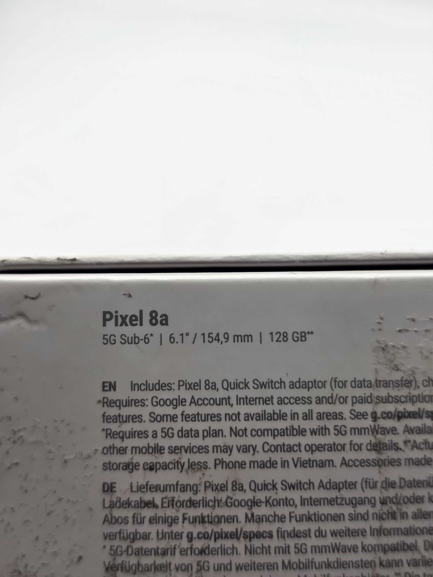 Google Pixel 8a, 128GB, 8GB RAM, 5G, Obsidian, ca nou