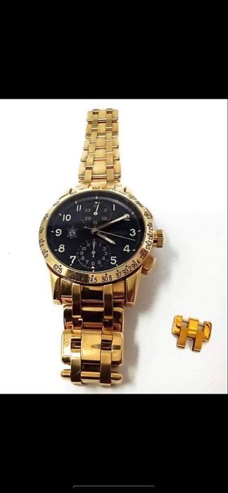 Златен мъжки часовник 18к 162грама Еберхард с докементи 1992г