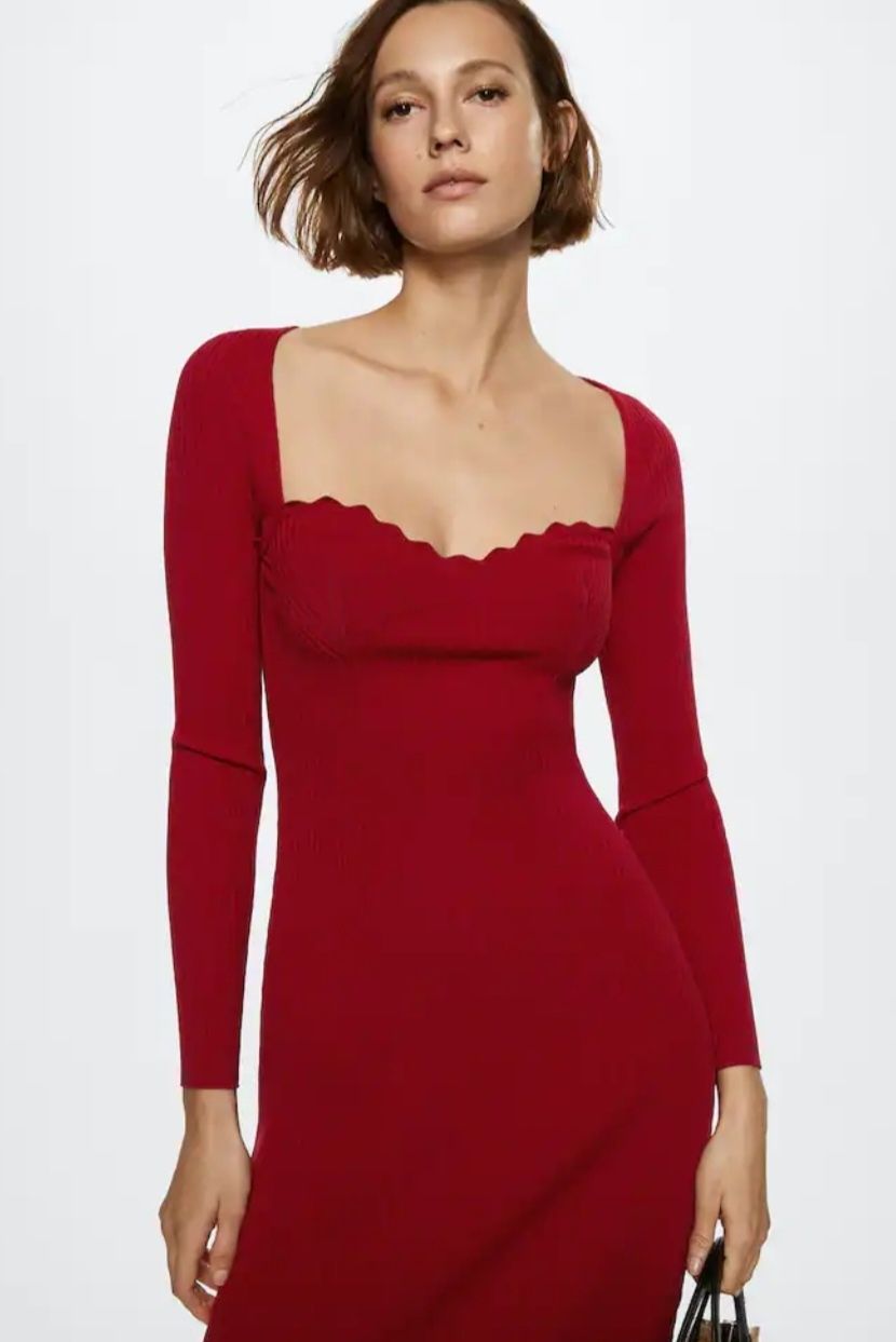Rochie rosie Mango