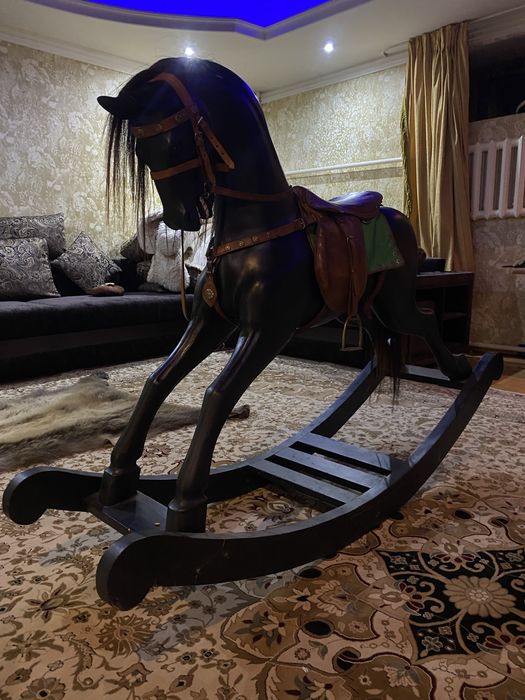 Редкая Антикварная Лошадка-Качалка