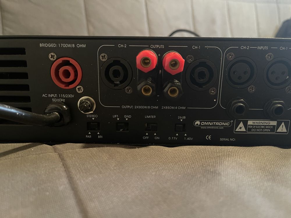 Крайно стапало Omnitronic P-2000