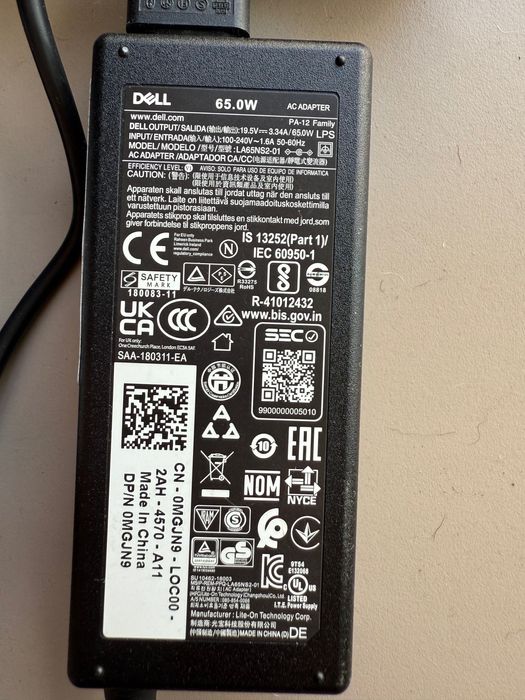 Incarcator Laptop Dell 65w mufa subtire