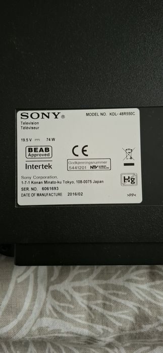 Vand televizor Sony Bravia