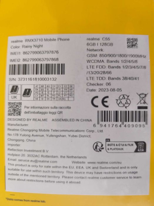 Мобилен телефон, REALME C55 RMX3710 6+128