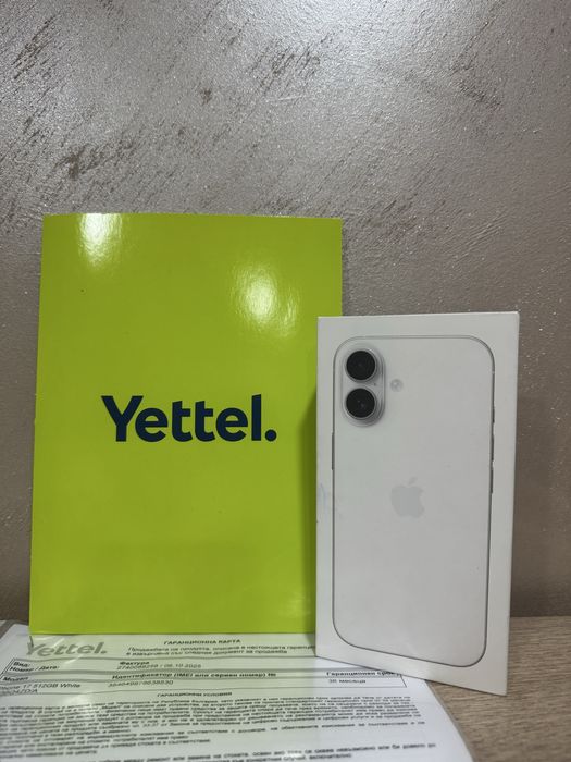 iPhone 17 | 512GB | Фабрично запечатан | 36 м. гаранция Yettel | Бял