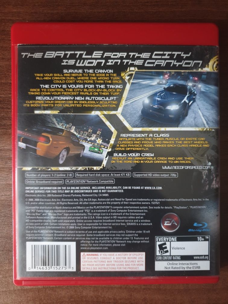 NFS/Need For Speed Carbon PS3/Playstation 3