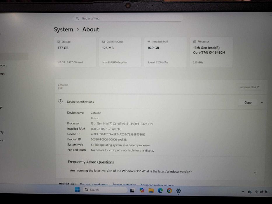 Laptop Lenovo V15 G4 cu procesor Intel® Core™ i5-13420H +cooler+mouse