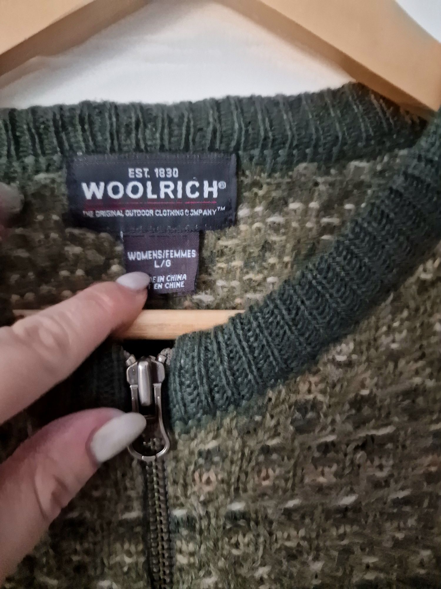 Cardigan 100%  lana ,office, WoolRich-L