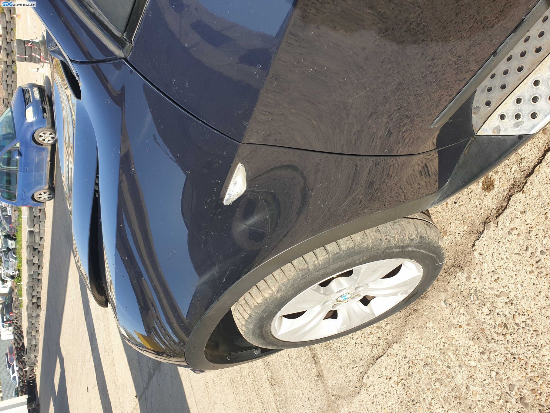 Aripa Stanga Fata Fara Bandou BMW X5 E70 NFL Non Facelift 2006 - 2011 Culoare A35 Monacoblau Metallic [K4865]
