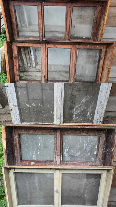 Дървени прозорци със касите