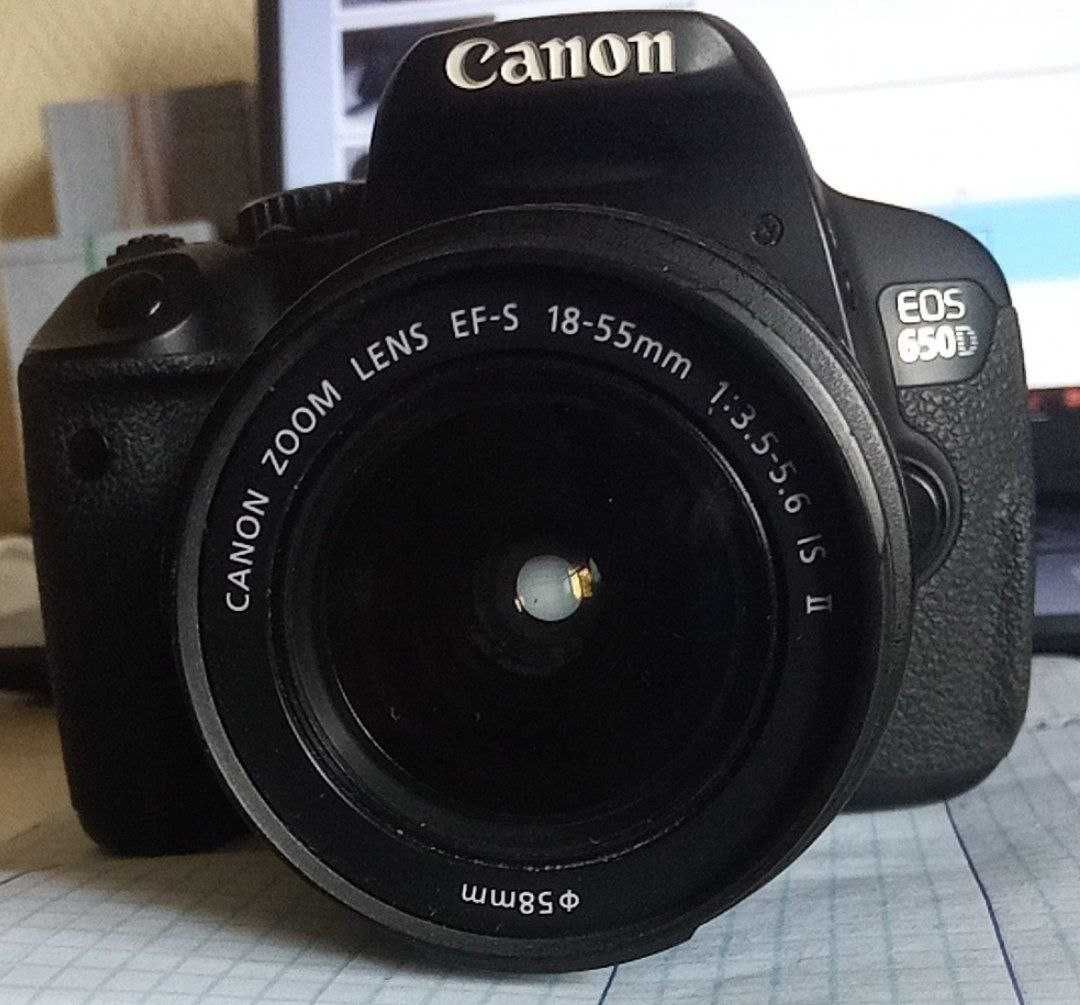 Продаётся Canon EOS 650D б/у с объективом Canon EFS 18-55mm в идеально