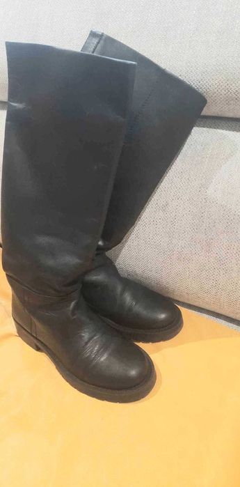 Cizme lungi piele naturala, marime 38