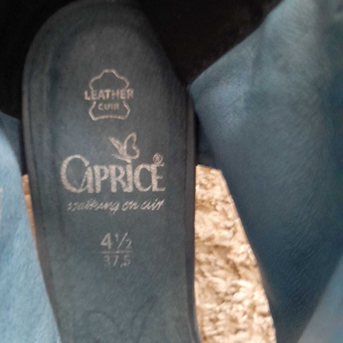 Сандали Caprice черни, естествена кожа 37,5