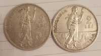 Vând 2 monede argint (2lei) Carol I