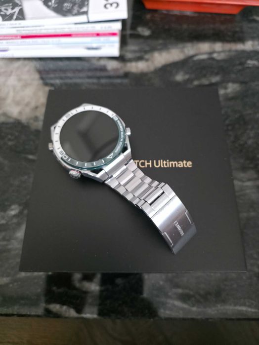 Huawei Watch Ultimate Green Titanium пълен комплект+Гаранция. КАТО НОВ