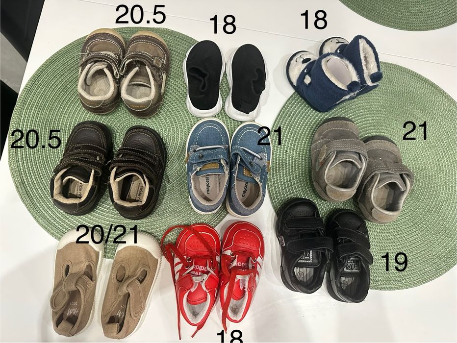 Запазени и нови обувки за бебе