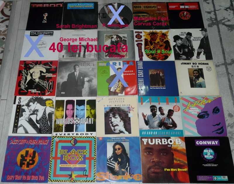 vinil maxi single Pet Shop Boys,Falco,Black Box,Fancy,Madonna,techno