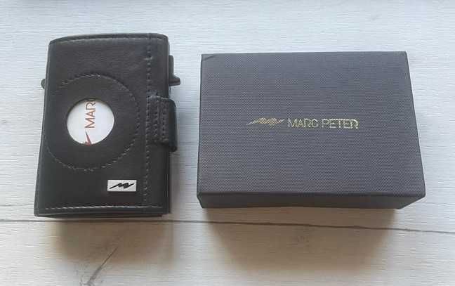 Portofel slim/protectie RFID - MARC PETER - negru