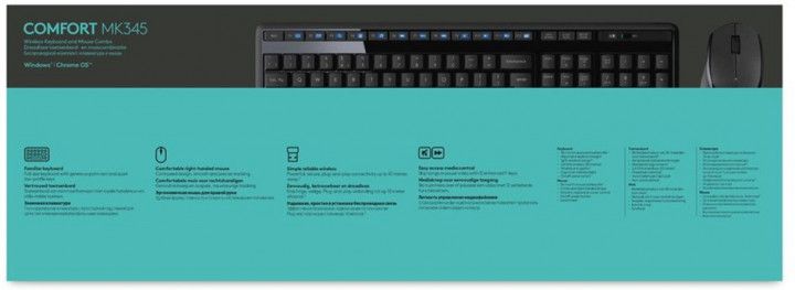 Комплект беспроводной LOGITECH MK345 Comfort