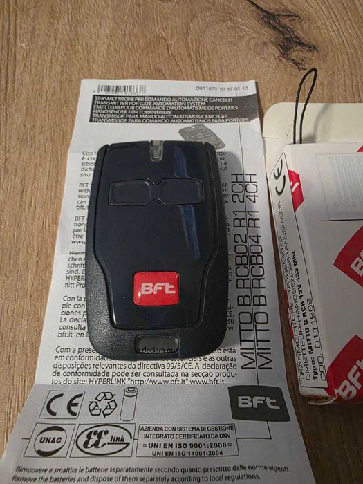 Дистанционно управление за гаражни врати BFT Mitto2