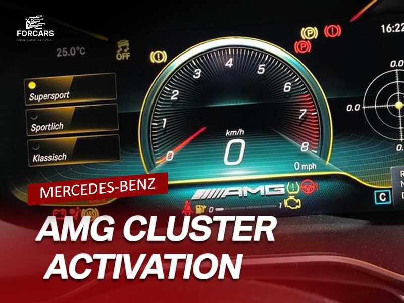 Activare Meniu AMG Cluster Mercedes-Benz A B C CLA CLS GLA GLC E S etc