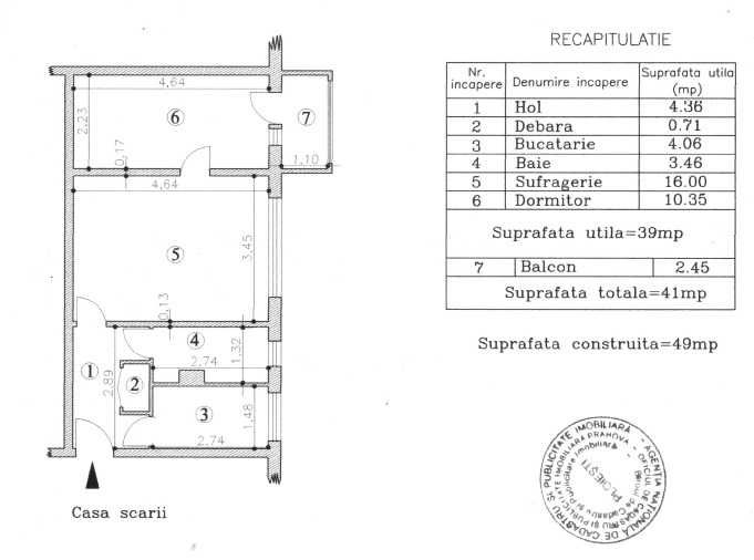 Apartament 2 camere Nord