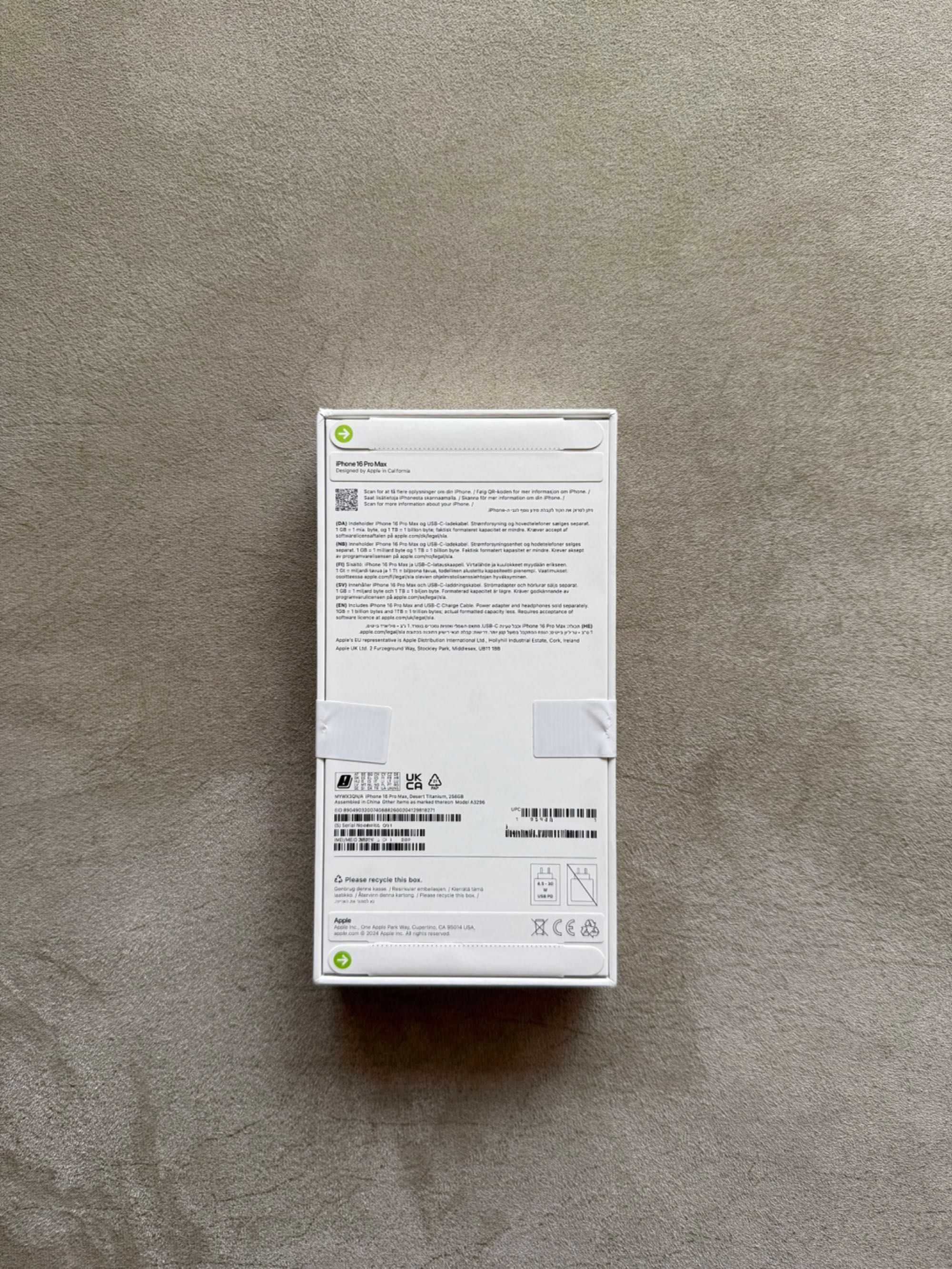 IPHONE 16 PRO MAX Запечатан Нов Гаранционен ! Desert Titanium