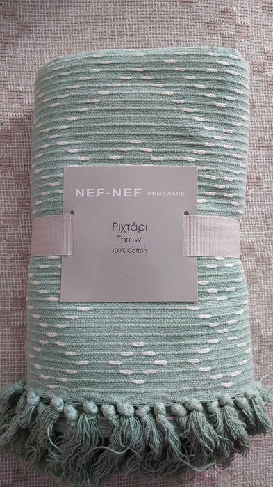 Cuvertura Nef-Nef homeware, bumbac, verde menta