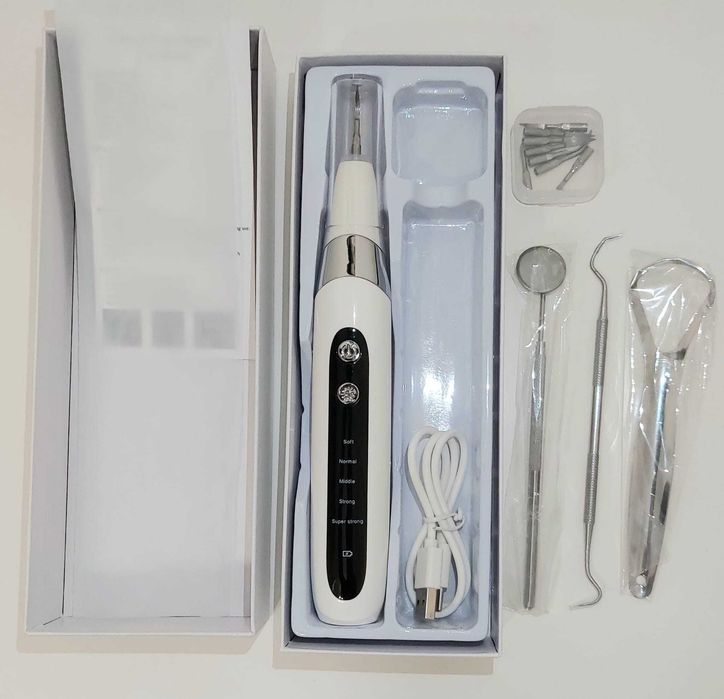 Aparat Detartraj – Nou, 5 Intensități, Rezistent la Apă, 8 Capete