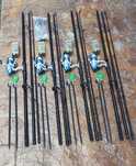 Set Pescuit Începători,4 Lansete,4 Mulinete,4 Senzori,4 Swingere,Tije