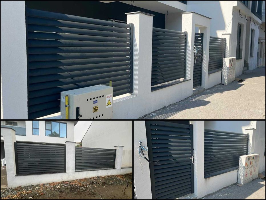 Producem garduri, porti, balustrade si copertine din aluminiu