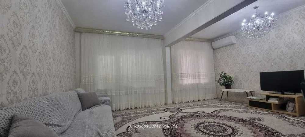 Продаётся 5/2/5 Карасу-4 С ремонтом Частично с мебелью Удвоенный зал