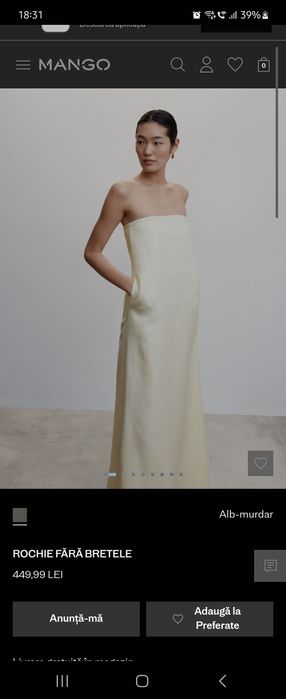 Rochie Mango nouă, cu etichetă, colecția Exclusive