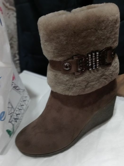 Обувь зимняя замша