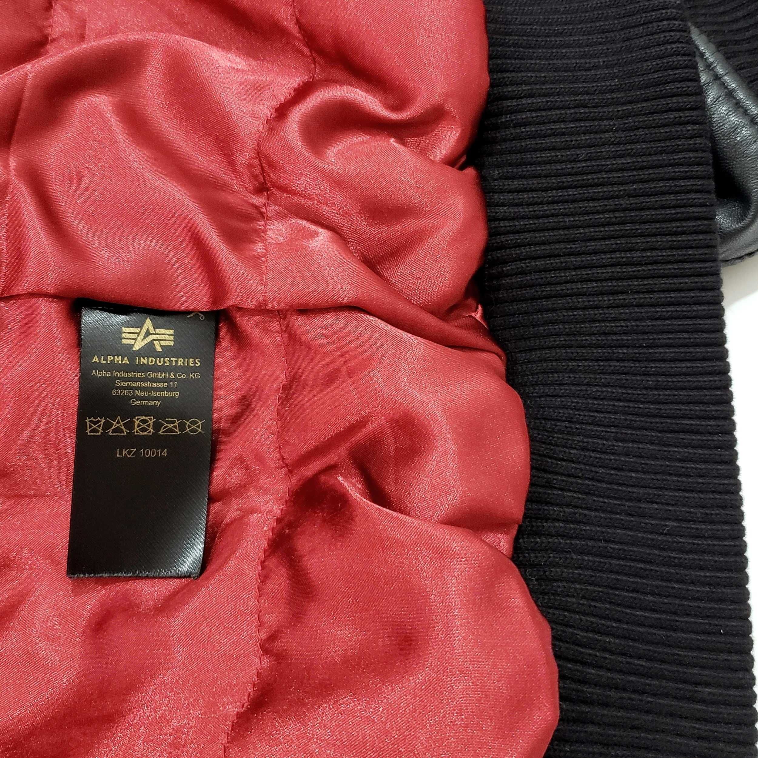 ALPHA INDUSTRIES 193129 Оригинал Кожено Яке Естествена Кожа Бомбър M-L