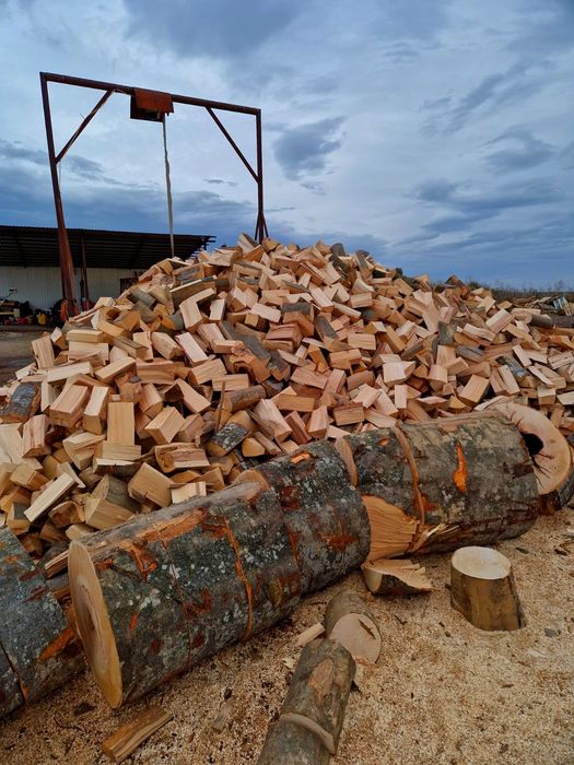 Lemne de foc tăiate și crăpate