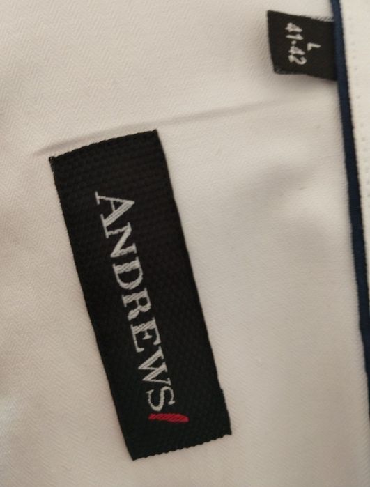 Мъжка бяла риза Andrews
