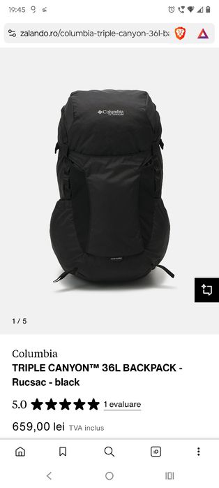 Rucsac Columbia Titanium 36 L Nou albastru verzui