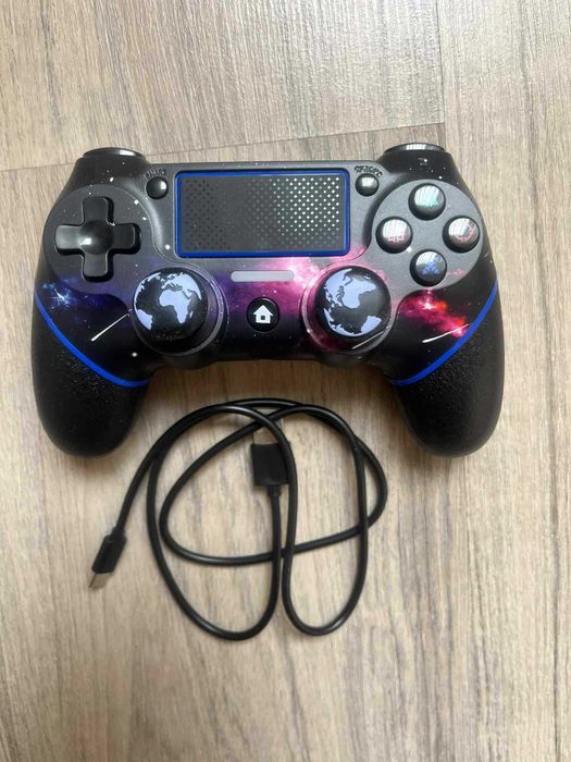 Безжичен джойстик / контролер AceGamer за PS4 Galaxy с аудио жак