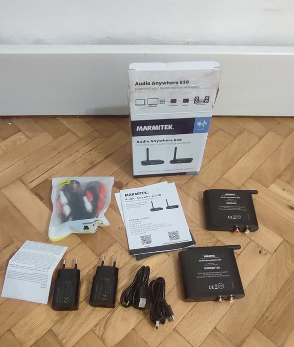 Transmițător și receptor audio wireless hi-fi boxe Marmitek