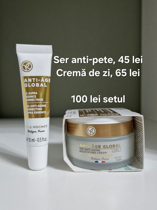 Crema si ser Yves Rocher Lifting/Lift Pro Coll/Hydra Vegetal, Elixir B