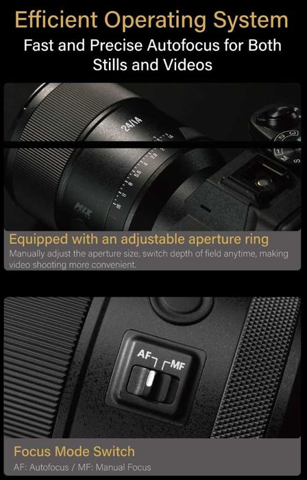 Obiectiv fix, 24 mm f 1.4 - Full Frame, Nikon Z